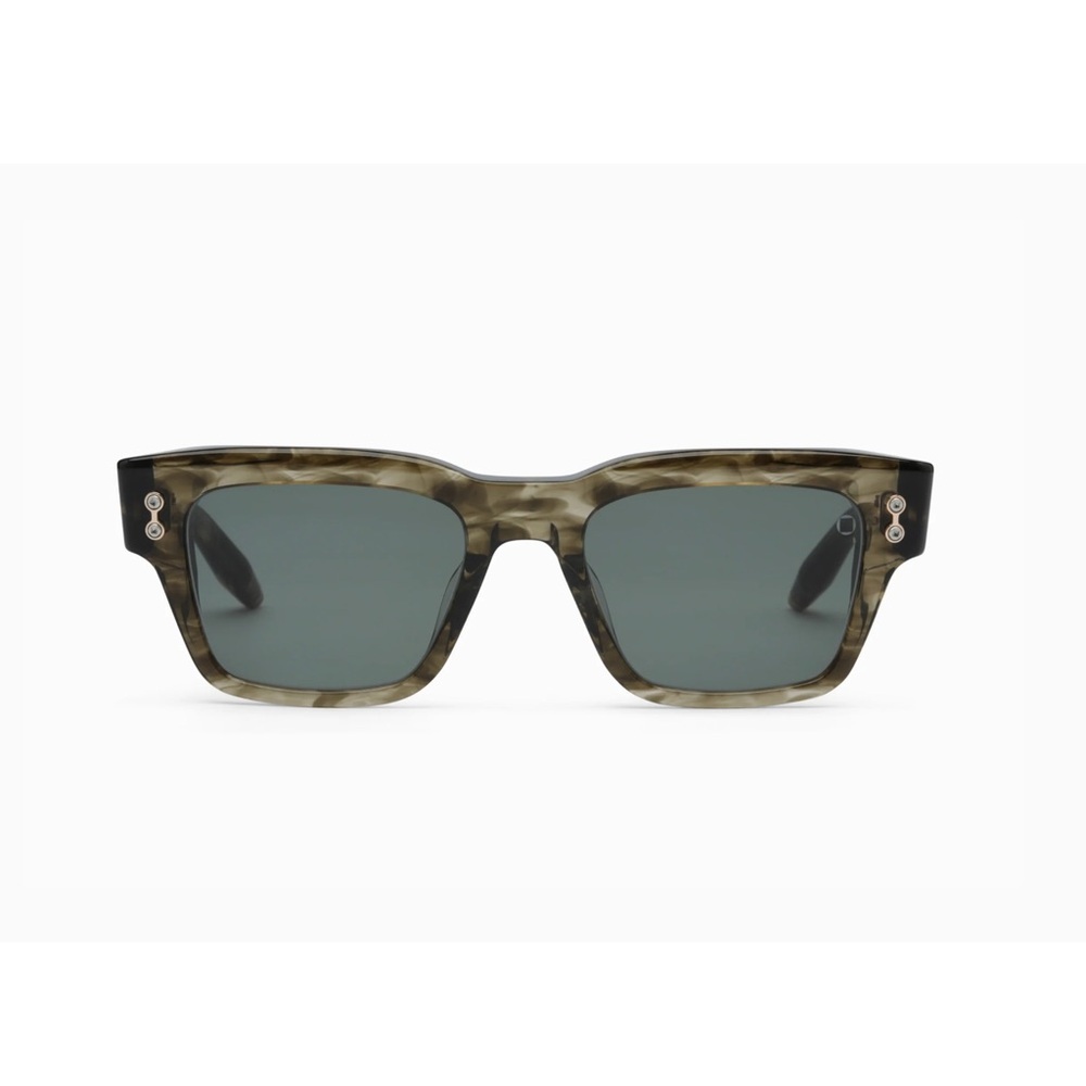 AKONI ‘Columba 50’ Sunglasses in Green Swirl